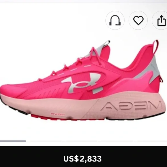 Under Armour Athletic Shoes - Pink and Gray - Picture 3 of 9